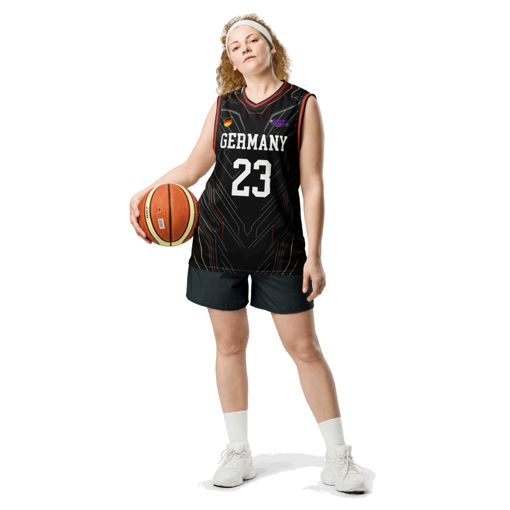 Personalisierbares „Deutschland“ Basketballtrikot