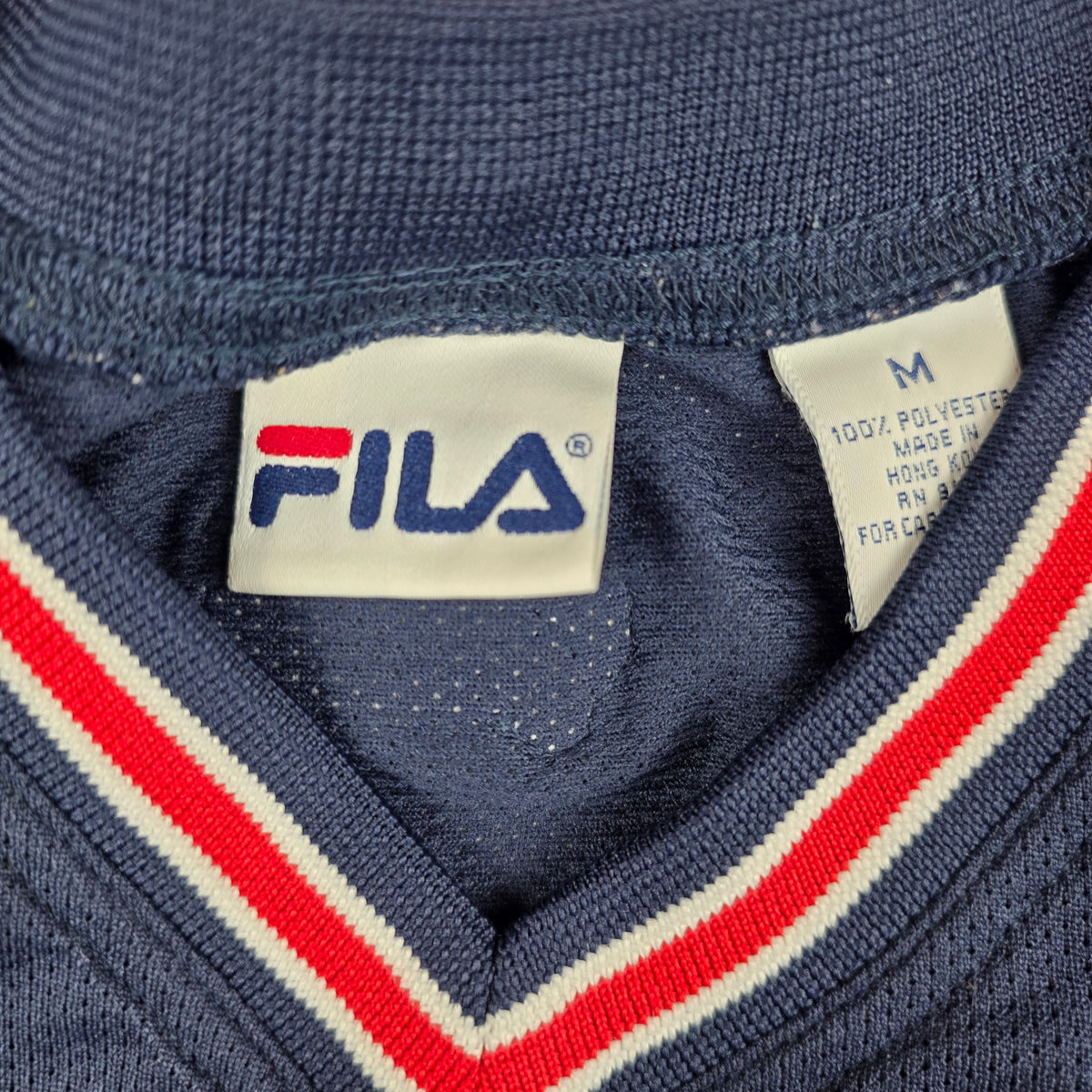 FILA Basketball-Tank – Vintage (navy/weiß/rot) – Gr. M