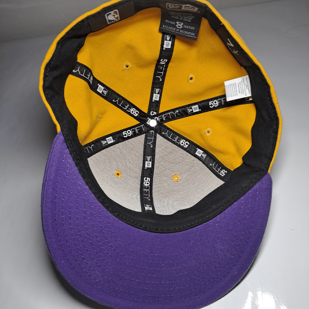 New Era 59FIFTY NBA Cap Los Angeles Lakers Gold Lila – Fitted (gebraucht)