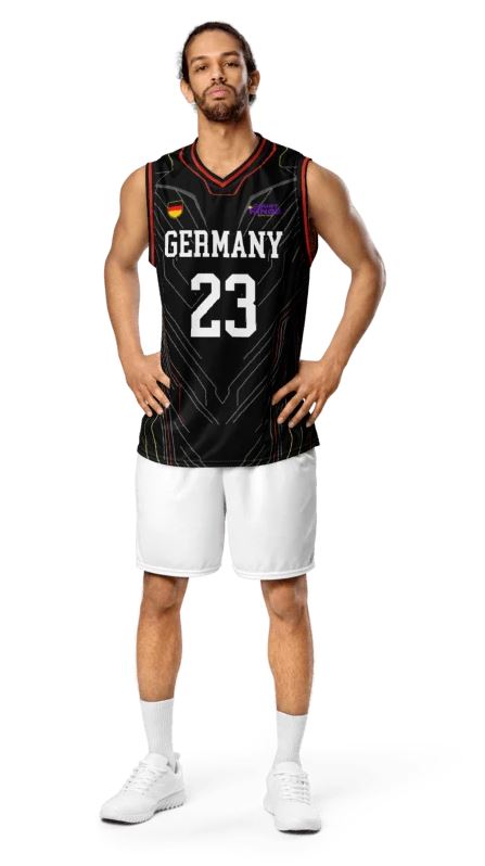 Personalisierbares „Deutschland“ Basketballtrikot