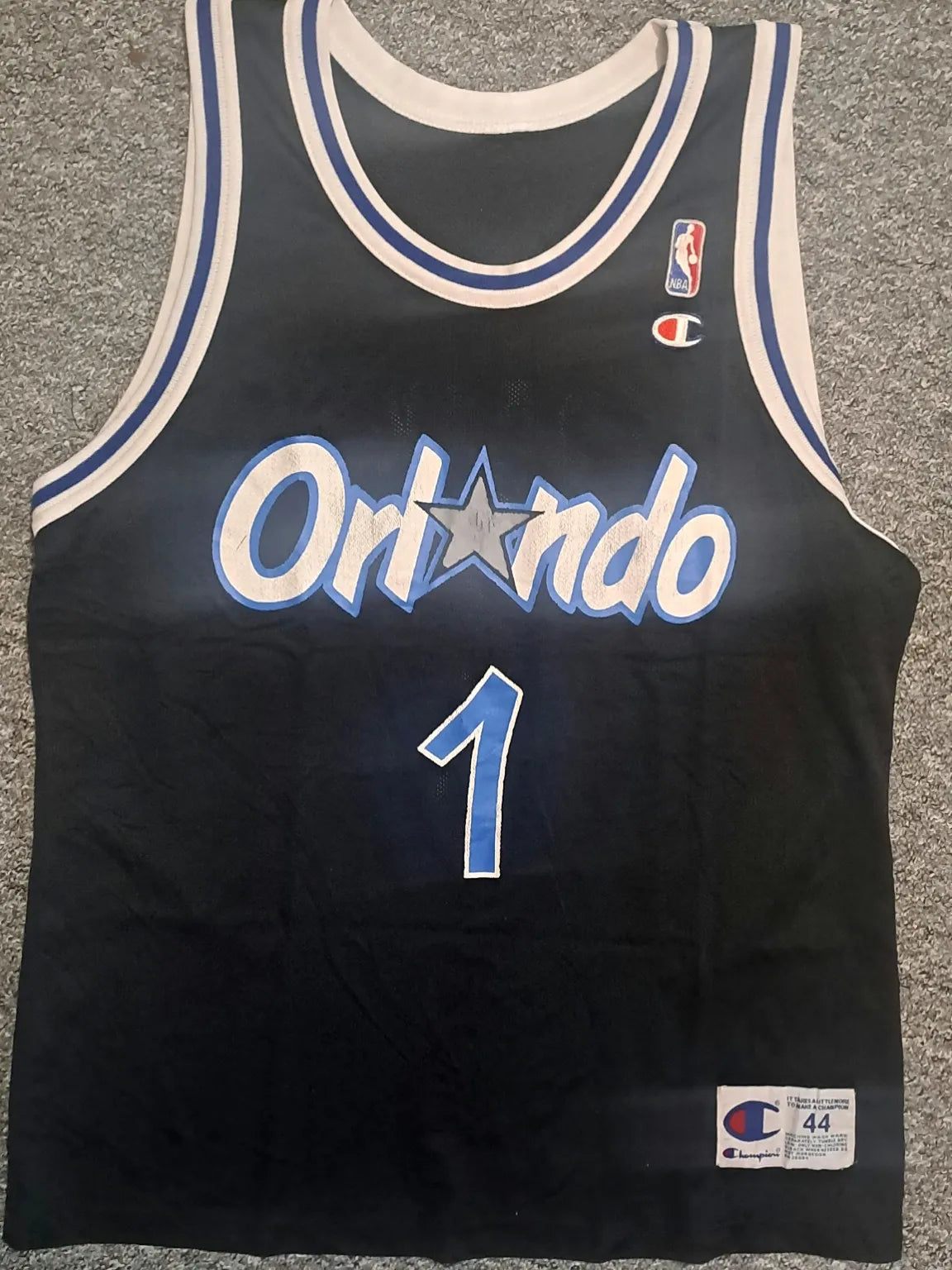 Penny Hardaway #1 Orlando Magic Champion Jersey – Vintage NBA 90s (Größe 44)