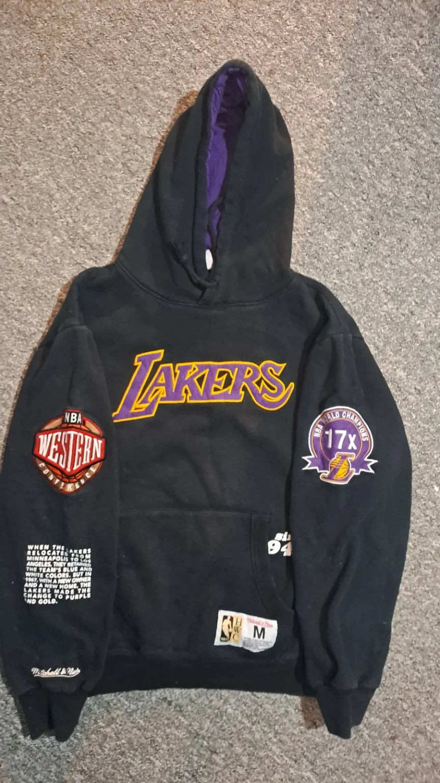 Mitchell & Ness Los Angeles Lakers Hoodie – NBA Hardwood Classics | CourtKings Vintage
