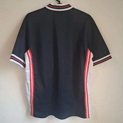 Vintage Champion Premium Baseball Jersey – Navy/Rot/Weiß (Größe M)