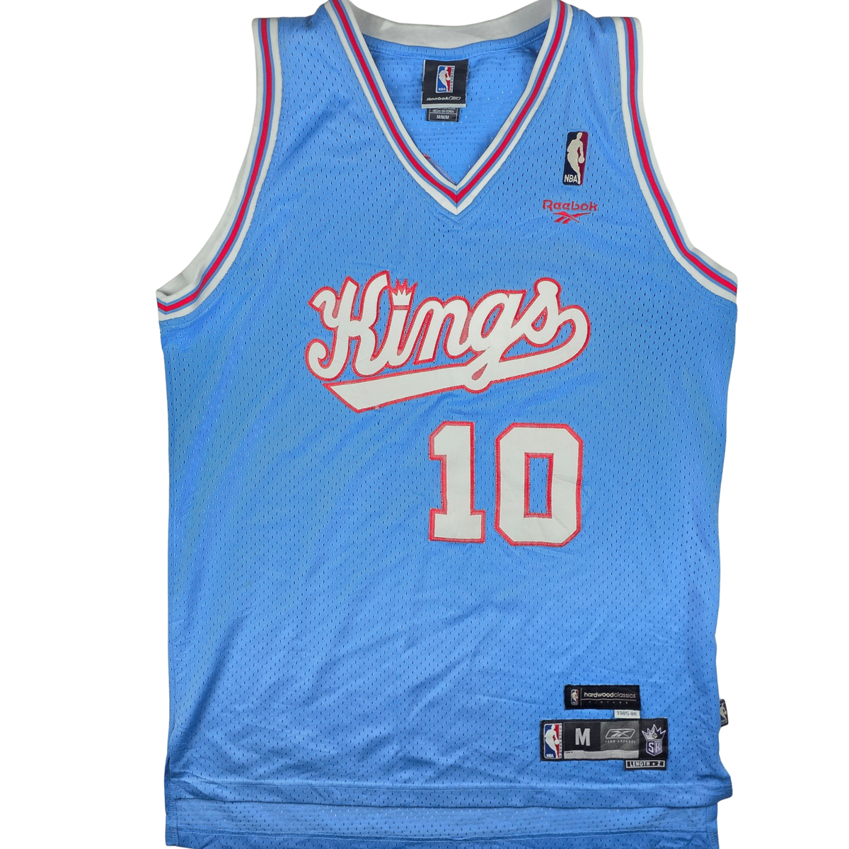 Sacramento Kings Mike Bibby #10 Trikot – Reebok Hardwood Classics (hellblau) – Gr. M