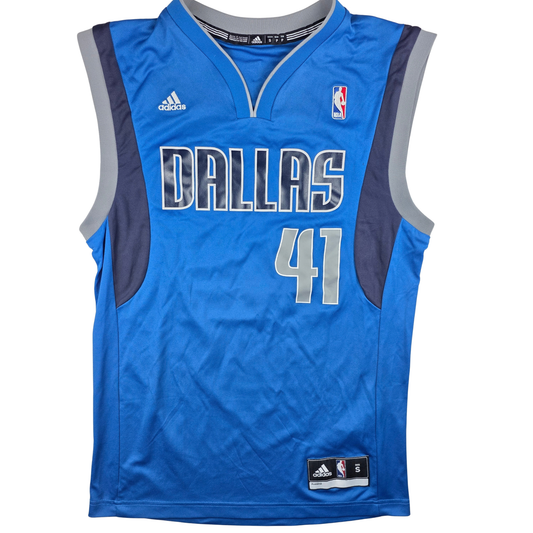 Dallas Mavericks Dirk Nowitzki #41 Trikot – adidas Replica (blau) – Gr. S