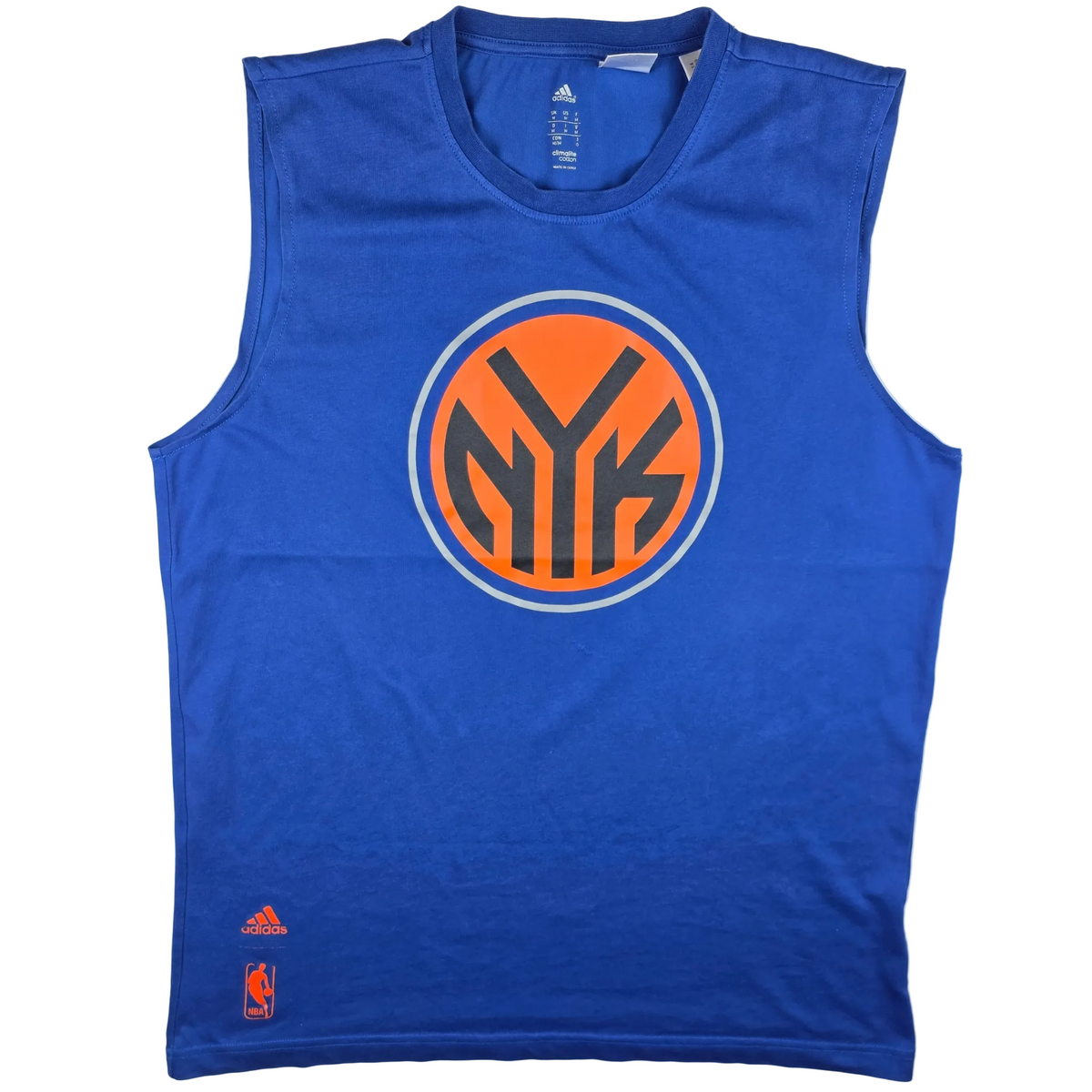 New York Knicks Logo Tank Top – adidas Sample (blau) – Gr. M