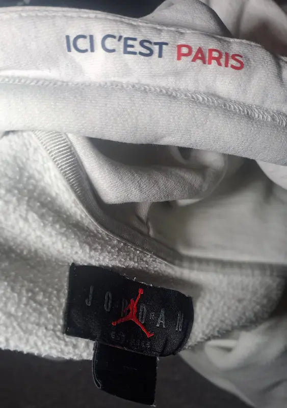 Jordan x PSG Zipper Hoodie Weiß/Grau | Größe XL | Limited Edition