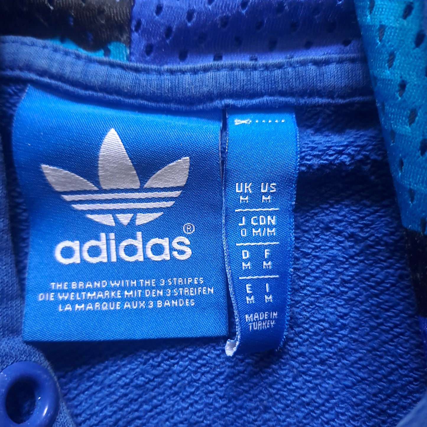 adidas Originals Miami Heat Zip-Hoodie Blau – NBA Kapuzenjacke Herren Gr. M