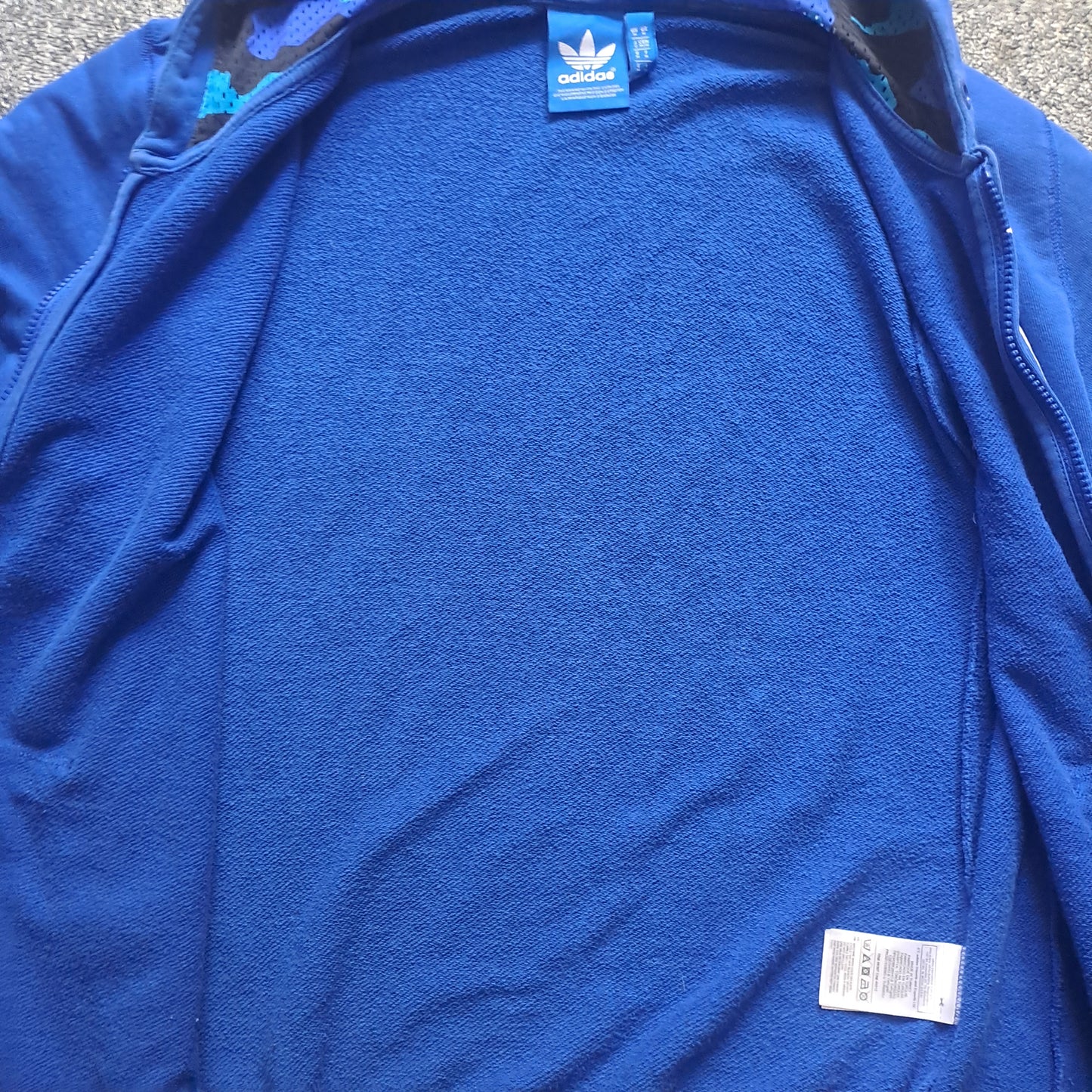 adidas Originals Miami Heat Zip-Hoodie Blau – NBA Kapuzenjacke Herren Gr. M