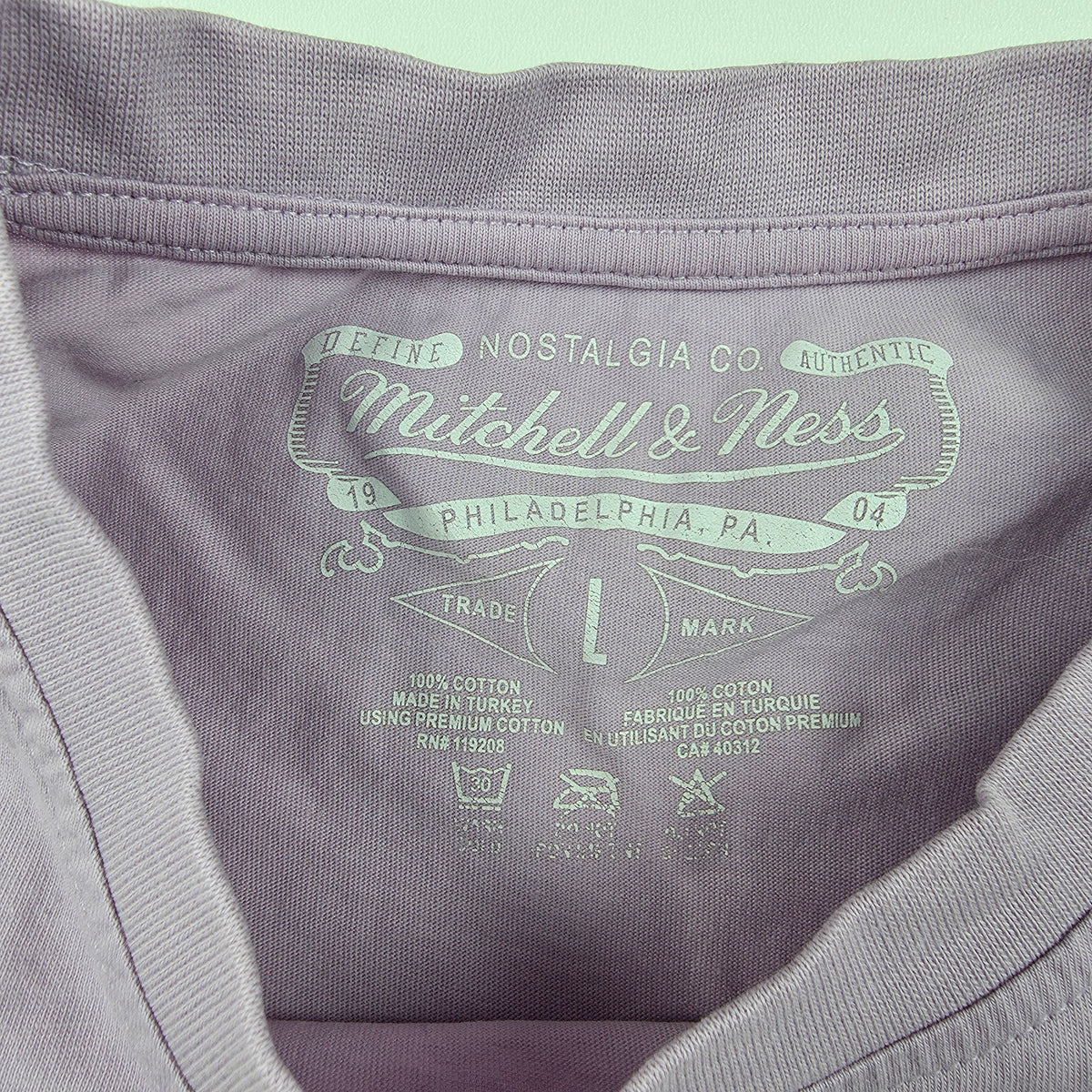 Los Angeles Lakers 1948 T-Shirt – Mitchell & Ness Hardwood Classics (lavendel) – Gr. L