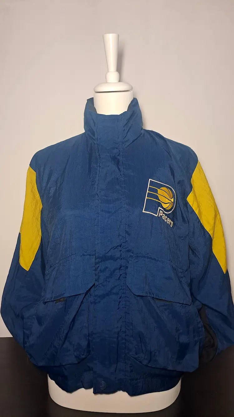Genuine Stuff NBA Windbreaker Indiana Pacers Blau – Vintage Herren M 90s Secondhand