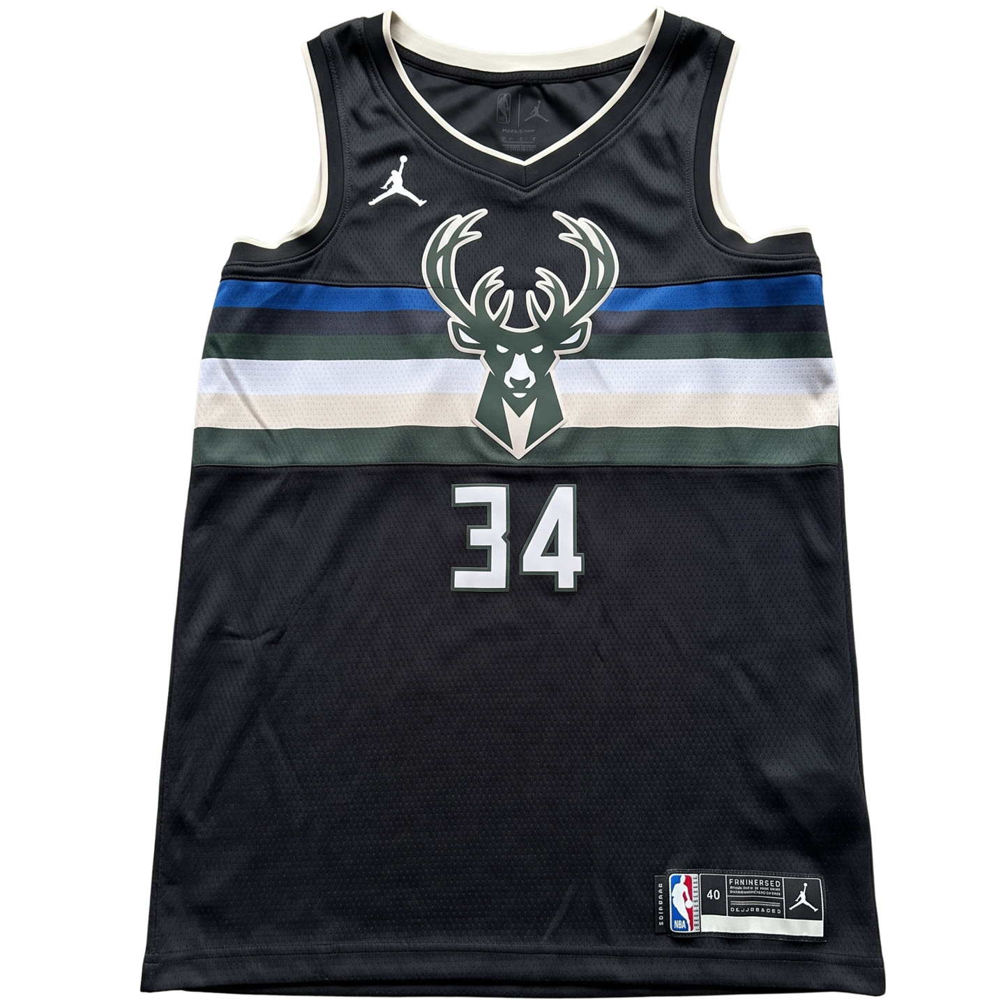 Giannis Antetokounmpo #34 Milwaukee Bucks Trikot – Jordan Statement Edition Swingman NBA Jersey Gr. 40 (M)