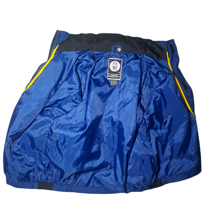 Vintage Indiana Pacers Jacke – Official NBA Licensed – Genuine Stuff – Größe M – Blau/Gelb