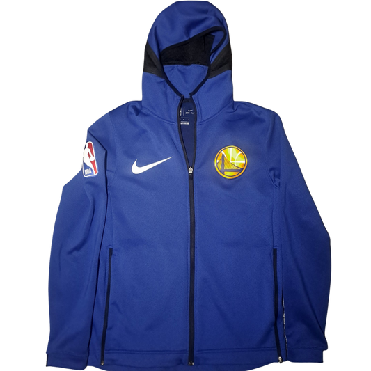 Nike NBA Golden State Warriors Dri-Fit Hoodie Jacket – Blau (Größe M)