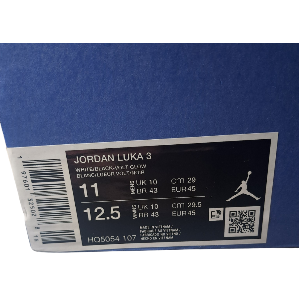 Jordan Luka 3 „White Volt Glow“ – Herren Basketballschuhe – Größe 45