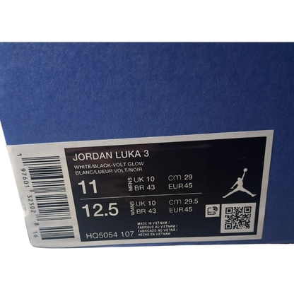 Jordan Luka 3 „White Volt Glow“ – Herren Basketballschuhe – Größe 45