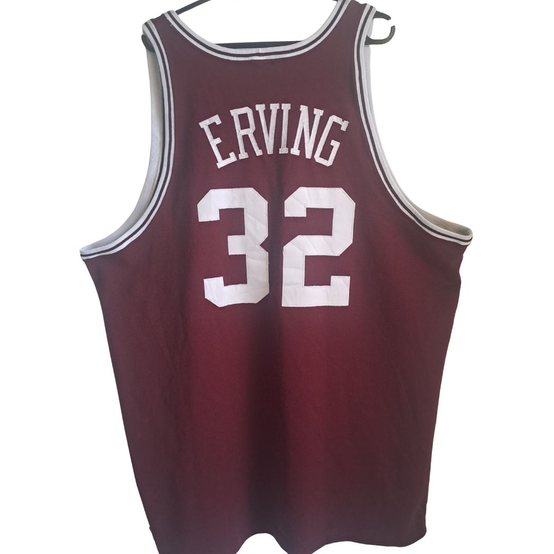 Julius Erving „Massachusetts“ Jersey – Heritage College Style (Made in USA)