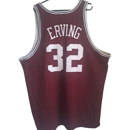 Julius Erving „Massachusetts“ Jersey – Heritage College Style (Made in USA)