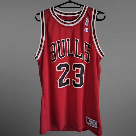 Champion NBA Jersey Chicago Bulls #23 Rot – Herren M (Vintage, gebraucht)