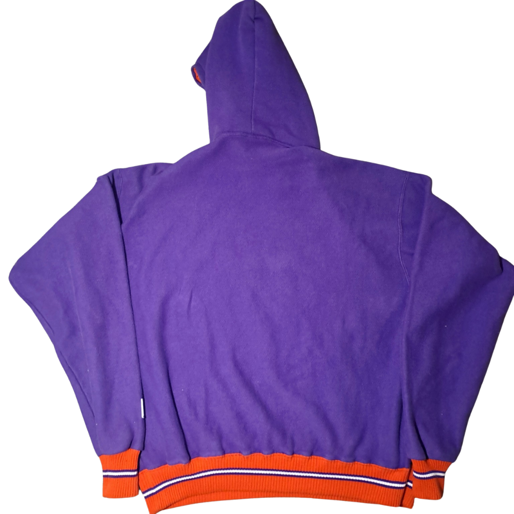 Vintage Phoenix Suns Hoodie – The Game – XL – Seltenes NBA Original – Lila/Orange