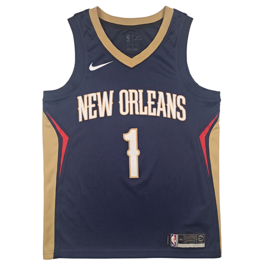Nike NBA Jersey New Orleans Pelicans #1 Zion Williamson Navy – Herren 44 (gebraucht)
