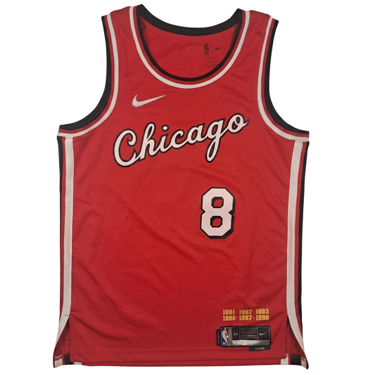 Nike NBA Jersey Chicago Bulls #8 Rot – Herren 44 (Throwback, gebraucht)