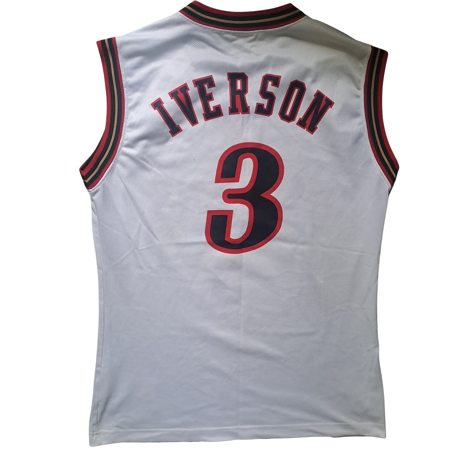 Allen Iverson #3 Philadelphia 76ers Trikot – Vintage Champion NBA Jersey Weiß Gr. M