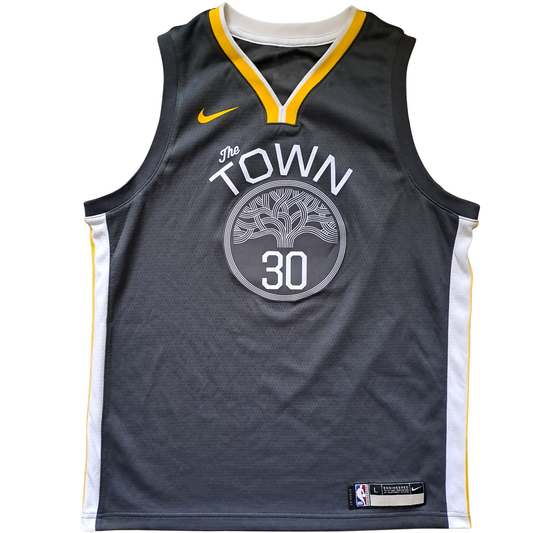Stephen Curry #30 Golden State Warriors "The Town" Trikot – Nike Swingman NBA Jersey Gr. L