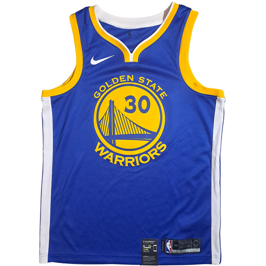 Stephen Curry #30 Golden State Warriors Trikot – Nike Swingman Icon Edition NBA Jersey Blau Gr. M