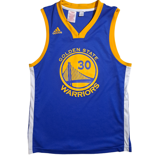 Stephen Curry #30 Golden State Warriors Trikot – adidas NBA Jersey Blau Kindergröße