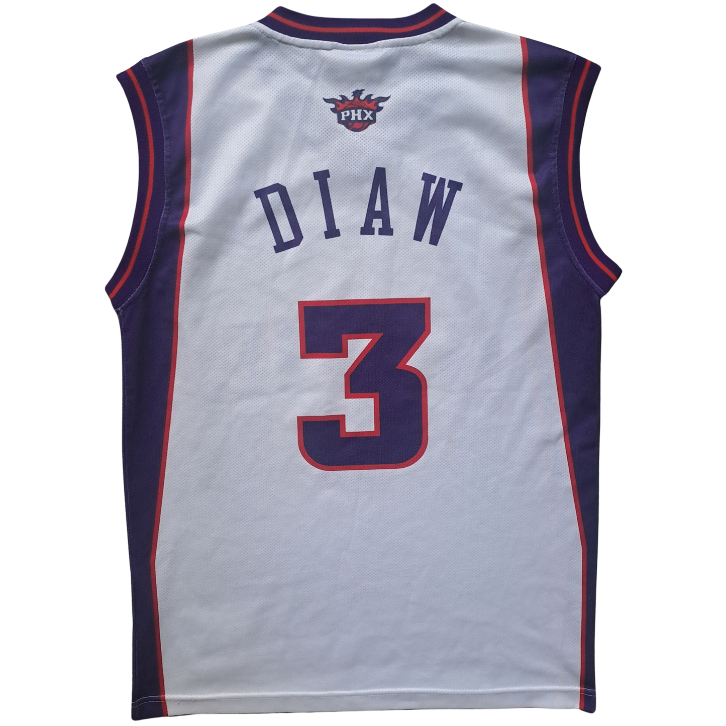 Champion NBA Phoenix Suns Trikot Diaw #3 Weiß Herren S – Vintage Basketball Jersey
