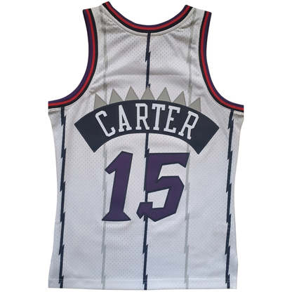 Mitchell & Ness Vince Carter Toronto Raptors 1998-99 Swingman Trikot – Weiß – Gr. S