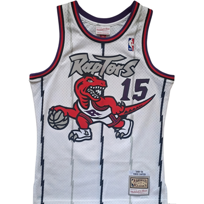 Mitchell & Ness Vince Carter Toronto Raptors 1998-99 Swingman Trikot – Weiß – Gr. S
