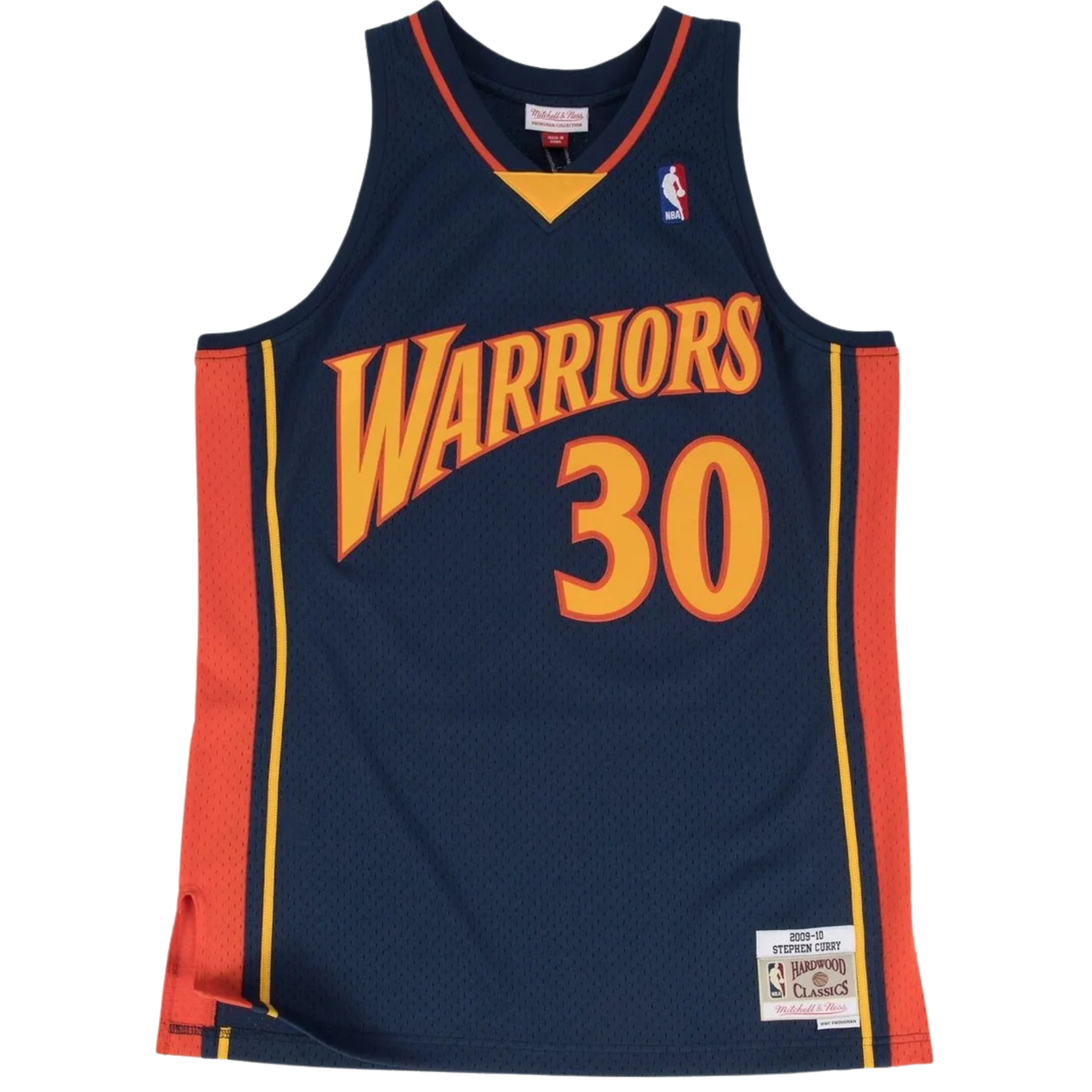 Stephen Curry #30 Golden State Warriors Trikot – Mitchell & Ness 2009-10 Hardwood Classics Swingman NBA Jersey Gr. XL