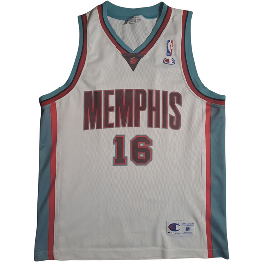 Pau Gasol #16 Memphis Grizzlies Trikot – Vintage Champion NBA Jersey Gr. M