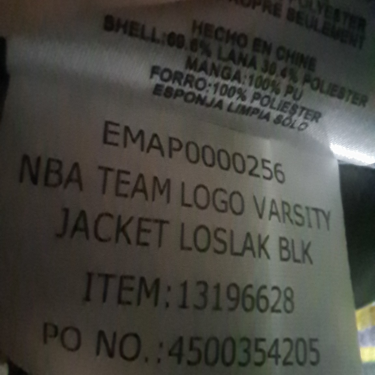 Los Angeles Lakers Varsity Jacket – New Era – Größe L – Offizielle NBA Jacke