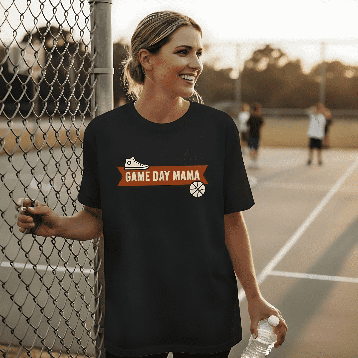 Game Day Mama T-Shirt – Retro Basketball Shirt für stolze Mütter | CourtKings Organic Streetwear