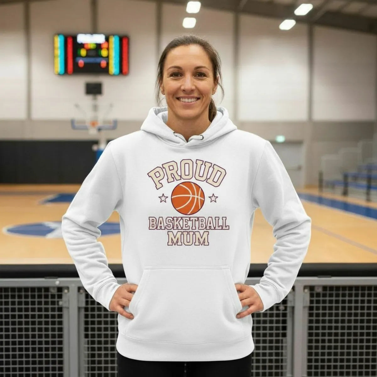 Proud Basketball Mum Hoodie – Bio Hoodie für stolze Basketball-Mamas