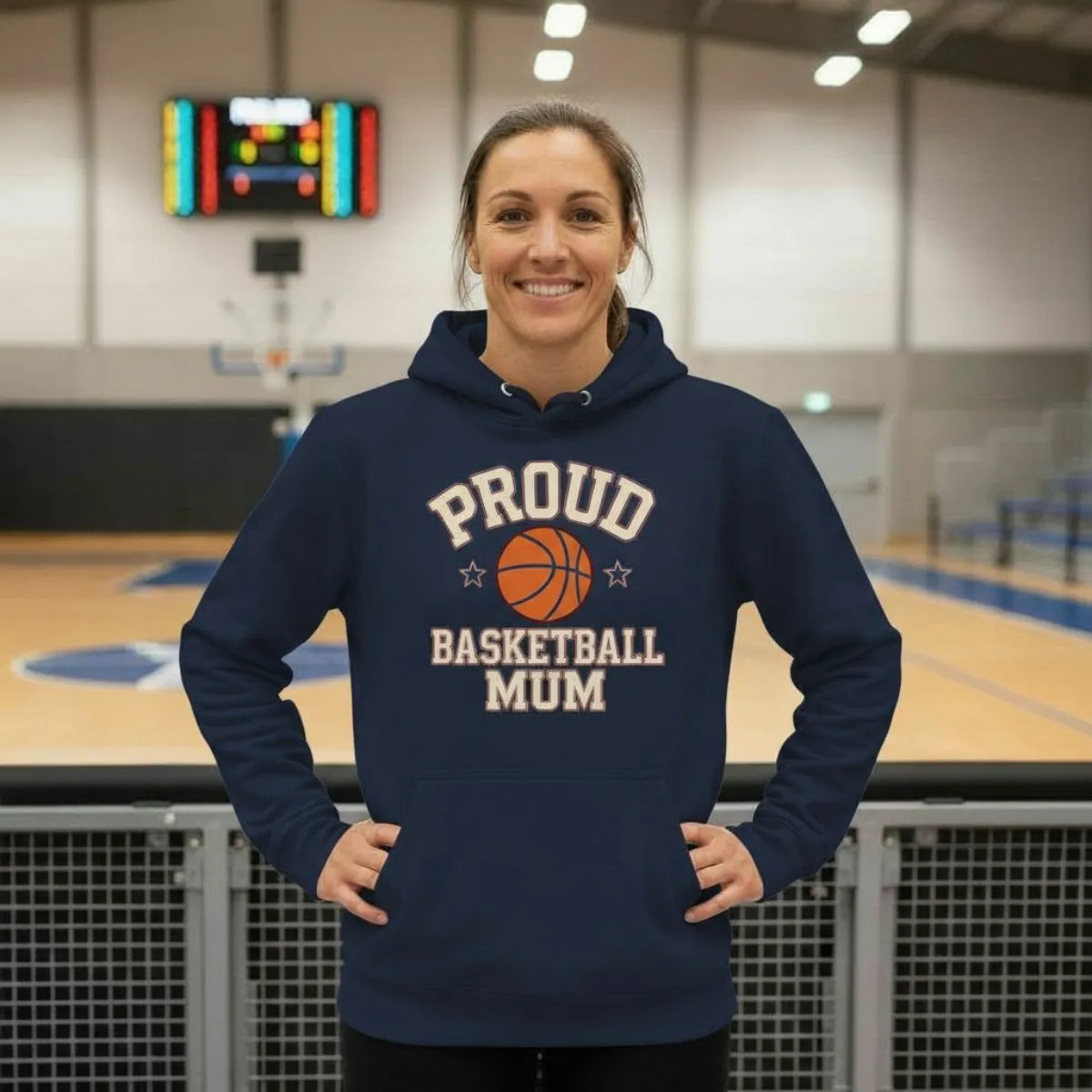 Proud Basketball Mum Hoodie – Bio Hoodie für stolze Basketball-Mamas