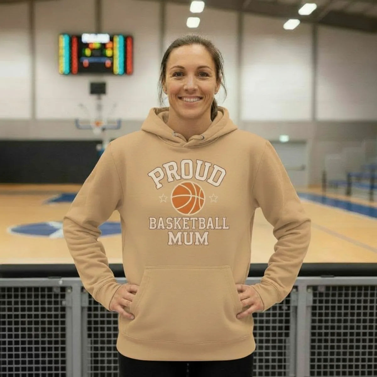 Proud Basketball Mum Hoodie – Bio Hoodie für stolze Basketball-Mamas