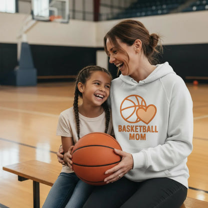 Basketball Mom Hoodie – Herz trifft Basketball | CourtKings