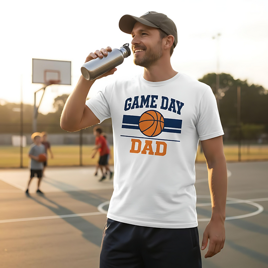 Game Day Dad T-Shirt – Basketball Varsity Design für stolze Väter | Premium Organic Streetwear