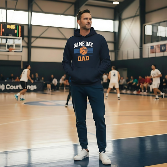 Game Day Dad – Basketball Hoodie (Organic Cotton)