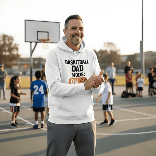 Basketball Dad Mode: ON – Hoodie für echte Basketball Dads (Organic Cotton)