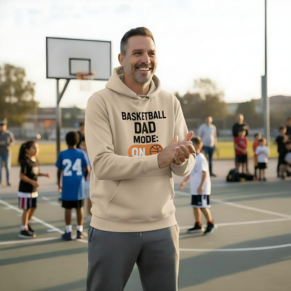 Basketball Dad Mode: ON – Hoodie für echte Basketball Dads (Organic Cotton)