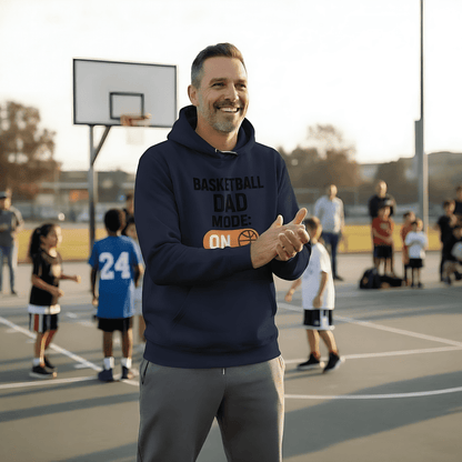 Basketball Dad Mode: ON – Hoodie für echte Basketball Dads (Organic Cotton)
