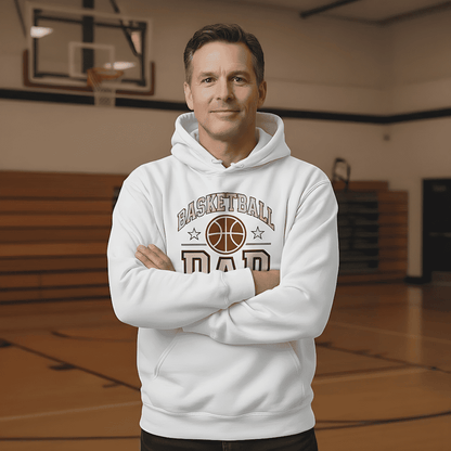 Basketball Dad – Classic Hoodie (Organic Cotton, Vintage Design)