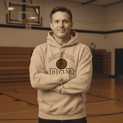 Basketball Dad – Classic Hoodie (Organic Cotton, Vintage Design)