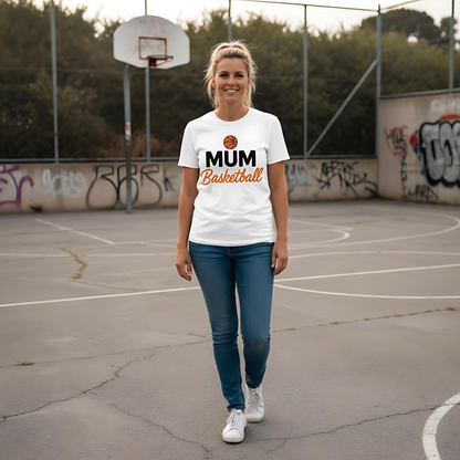 Basketball Mum Shirt – Organic Cotton T-Shirt für Basketball-Mamas