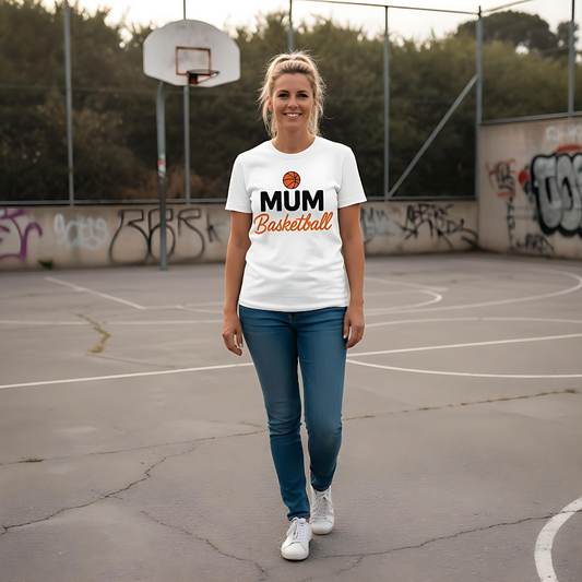 Basketball Mum Shirt – Organic Cotton T-Shirt für Basketball-Mamas